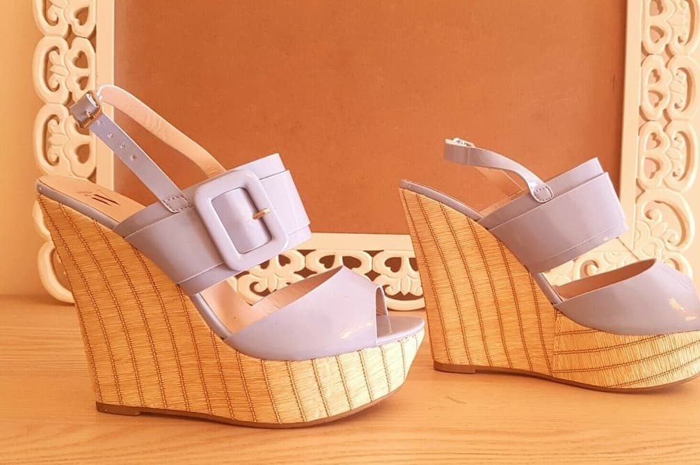  Buy Leather wedge sandals + great price 